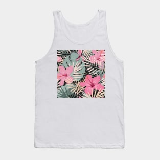 Flower Design Tank Top